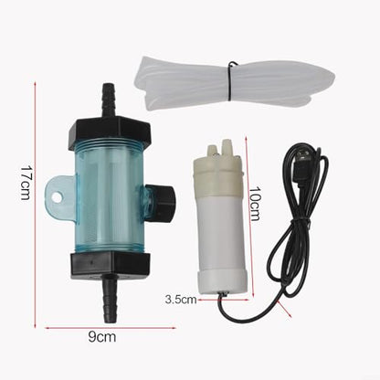 Electric Aquarium for Gravel Cleaner USB Pump with Siphon Vacuum for Fish Tank Water Changing and Cleaning, 1/2/3/5 Meter Tube(1 Meter) - size: 1 Meter