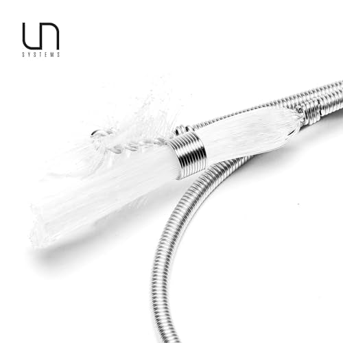 Ultum Nature Systems Twin Brush - Aquarium Brush for Glass Tanks, Pipe Cleaner Brush, Long Tube Cleaning Brush w/Double Ended Brush Styles - Flexible Drain Brush for Home Kitchen Sink - 23.62 in - size: 23.62 in