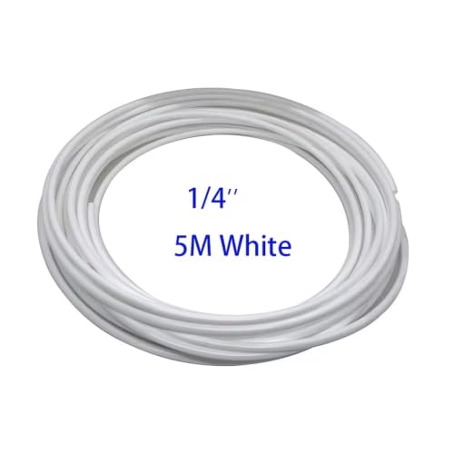 360 Adjustable Universal Spray Misting Nozzle Kit with 5M Hose for Garden Greenhouse Irrigation System Aquarium Reptile Humidity(5M Hose White) - color: 5M hose White