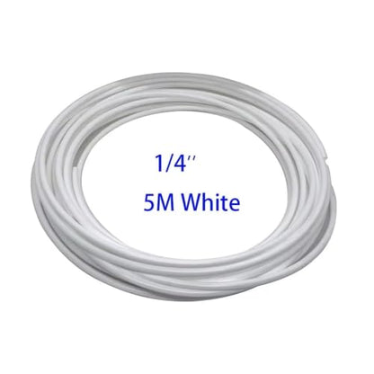 360 Adjustable Universal Spray Misting Nozzle Kit with 5M Hose for Garden Greenhouse Irrigation System Aquarium Reptile Humidity(5M Hose White) - color: 5M hose White