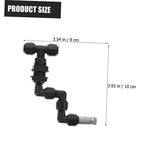 VANZACK 5pcs Garden Spray Nozzle Reptile Mister Nozzles Misting Sprayer Head Tank Landscape Sprayer Head Fine Spray for Reptile Humidifiers - color: Blackx5pcs, size: 10X9X2CMx5pcs