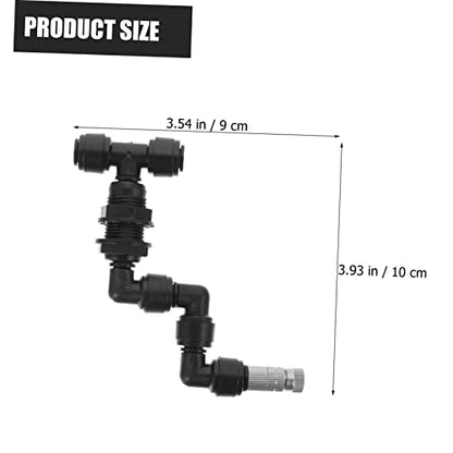 VANZACK 5pcs Garden Spray Nozzle Reptile Mister Nozzles Misting Sprayer Head Tank Landscape Sprayer Head Fine Spray for Reptile Humidifiers - color: Blackx5pcs, size: 10X9X2CMx5pcs