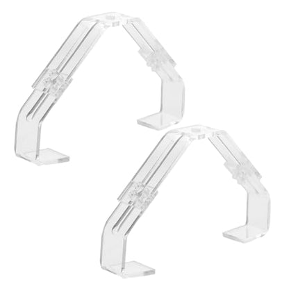 Toyvian 2pcs Aquarium Lamp Bracket for Reptiles and Aquariums Light Holder Clip for Terrariums Secure Fixation for Glass Tanks Lighting