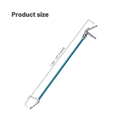 G2 47.2-inch Professional All-Aluminum Alloy Snake Tong Reptile Grabber Rattle Snake Catcher Wide Jaw Handling Tool with Lock（47.2inch - size: 47.2in