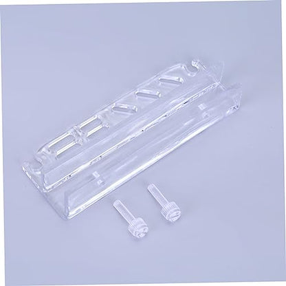 Aquarium Tool Holder Acrylic Fish Tank Wall Organizer for Scissors Tweezers and Cleaning Tools Convenient Storage Rack for Aquatic Plants and Accessories