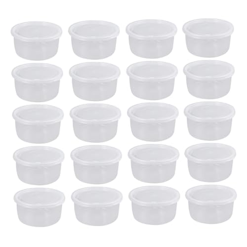 Mikikit 20Pcs Boxes Reptile Breeding Boxes Durable White Containers for Spiders Lizards Frogs and Pets for Quarantine and Comfortable Living Environment