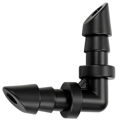 RedChili Drip Irrigation Universal 1/4" Barbed Elbow Fitting, 80 Pieces Drip System Parts 90 Degree Right Angle Connectors Fits 1/4-Inch Drip Tubing Irrigation For Drip Line Connection - size: 1/4" Elbow-80P