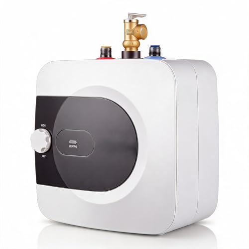 1.6 Gallon Mini Tank Water Heater | Compact, Under Sink, 120V, Instant Hot Water, Kitchen Bathroom RV