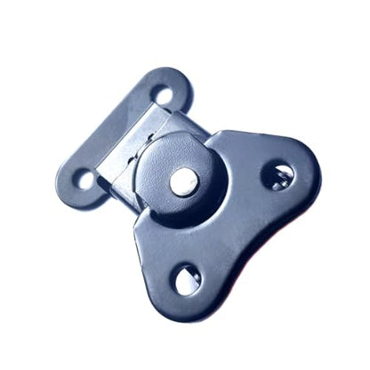 Butterfly Twist Latch and Keeper Metal Hardware Toggle Clamp Hasp Box Chest Closure with Screws for Flight Case,1.97" x 1.5" Black 4 Pcs