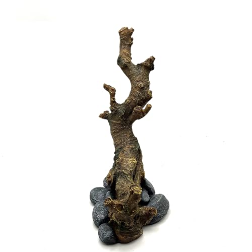 Large Resin Reptile Decor Branch, Reptile Tank Accessories for Terrarium Tree Trunk Ornament Gecko Frog Chameleon Spider Snake Lizard Bearded Dragons