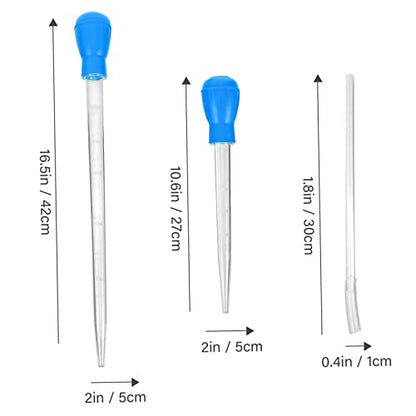 Toyvian 2 Pcs Blue Aquarium Syphon Pump Terrarium Cleaning Tools Multifunctional Fish Tank Supplies - color: Blue