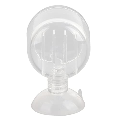 Aquarium Red Worms Feeder Live Insect Container Strong Suction Cup Feed for Small Tropical Fish (Glass Slit Cup)