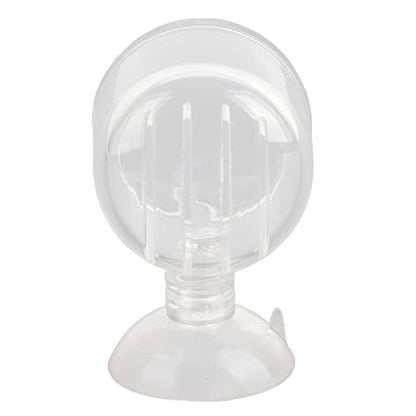 Aquarium Red Worms Feeder Live Insect Container Strong Suction Cup Feed for Small Tropical Fish (Glass Slit Cup)