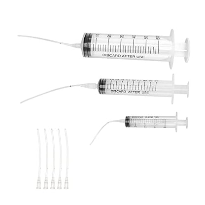 balacoo Bird Feeding Syringe Set with Tubes 3 Sizes 1.69Oz 0.85Oz & 0.34Oz Capacity Clear Plastic Hand-Feeding Tool for Baby Parrots Pigeons Doves and Snakes Includes 5 Thin Injecting Tubes