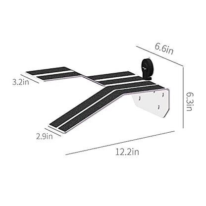 WACOOL Acrylic 3 in 1 Turtle Dock with Ramp & Diving Platform, Deluxe Turtle Platform Ramp for Turtle Resting Climbing Diving with Suction Cup (12.6" x 6.9" x 4")