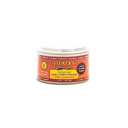 Fluker's Gourmet Canned Food for Reptiles, Fish, Birds and Small Animals, Small Dubia Roaches, 1.2 oz - size: 1.2 Ounce (Pack of 1), style: Small Dubia Roaches