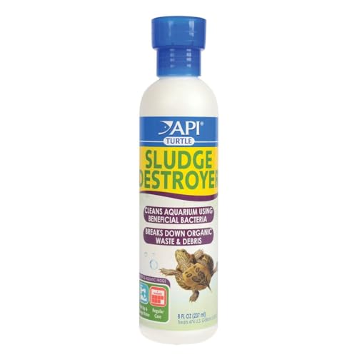 API TURTLE SLUDGE DESTROYER Aquarium Cleaner and Sludge Remover Treatment 8-Ounce Bottle