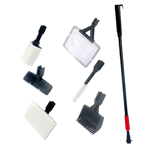 Toddmomy 1set Fish Tank Cleaning Tool Scraper Brush Handle -Skid Grip Gravel Rake for Aquarium Maintenance Easy to Use Fish Tank Accessories