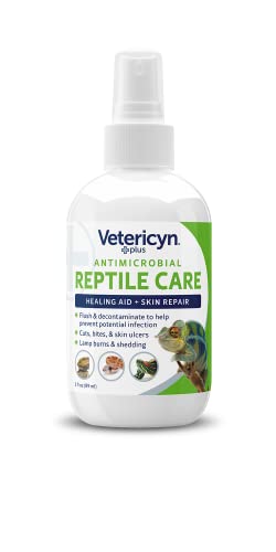 Vetericyn Plus Reptile Wound Care Spray | Reptile Skin Repair, Help Care for Reptile Wounds, Including Scale Rot, Lamp Burns, and Shedding. 3 Ounces