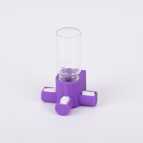 Jumping Spider Water Dispenser, Magnetic Hanging Feeder,Suitable for Jumping Spiders,Tarantulas, Praying Mantises,Arboreal Animals, and Other Small Animal Enclosure Accessories,5ML (Purple) - color: Purple