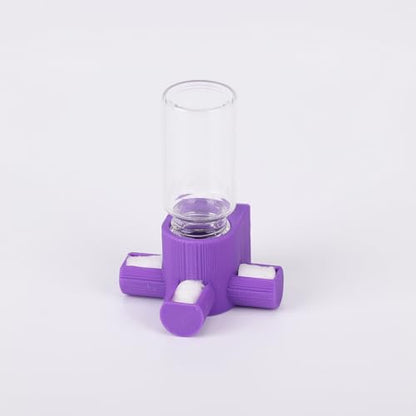 Jumping Spider Water Dispenser, Magnetic Hanging Feeder,Suitable for Jumping Spiders,Tarantulas, Praying Mantises,Arboreal Animals, and Other Small Animal Enclosure Accessories,5ML (Purple) - color: Purple