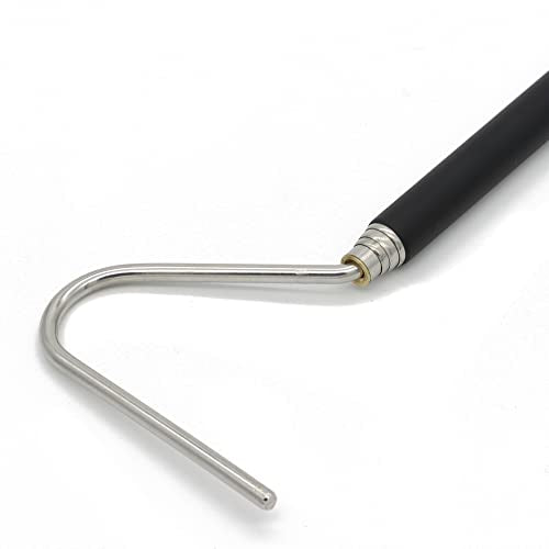 JIHAQUA Stainless Steel Extensible Snake Hook, 26 inch Reptile Hook | Retractable, Pick-up Handling Tool - size: 26 inch