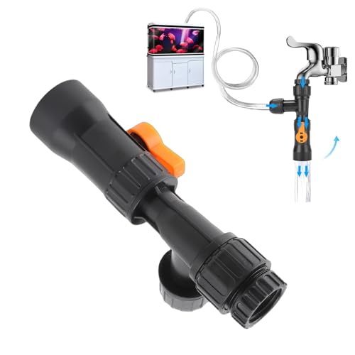 Aquarium Water Changer Fish Tank Gravel Vacuum Siphon Cleaner Kit with Faucet Adapter for Easy Water Changes and Gravel Cleaning
