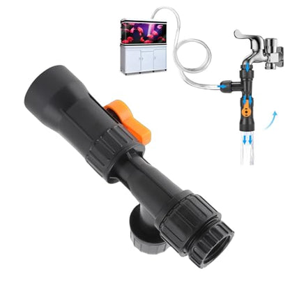 Aquarium Water Changer Fish Tank Gravel Vacuum Siphon Cleaner Kit with Faucet Adapter for Easy Water Changes and Gravel Cleaning