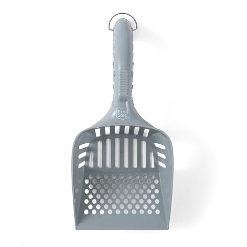 Fresh Step All In One Litter Scoop - Fast and Easy to Use Cat Litter Scooper - Deep Shovel Ergonomic Handle Grip Kitty Litter Scooper to Scoop Away Cat Litter | Deep shovel design, ergonomic handle grip, Kitty Litter Scooper for fast and easy daily scoopi