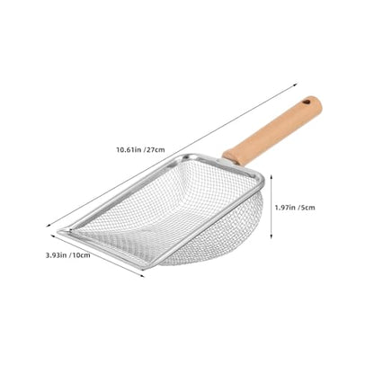 Reptile Litter Scoop, Poop Waste Scoop for Snakes, Turtles, Lizards, and Small Animals, Easy Clean Poop Shovel, Cat and Hamster Litter Removal,Hole Dia. 3.8x3.8mm