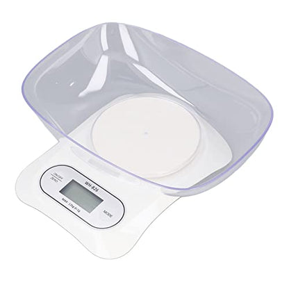 Digital Gram Scale, Small Jewelry Scale with Weighing Bowl and Insulated Silicone Mat, Gram Scale with USB Cable with Timer and Countdown Function, Digital Herb Scale for Food, Mini Reptiles