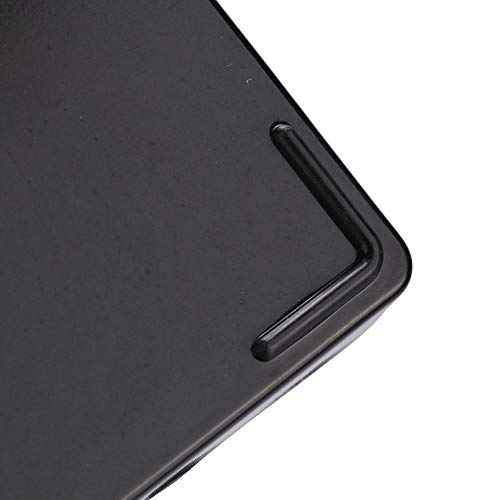 GLOGLOW Tortoise Food Bowl Anti Slip Plastic Square Feeding Dish for Lizard Chameleon Bearded Dragon Gecko Reptile Small Pet (Black)