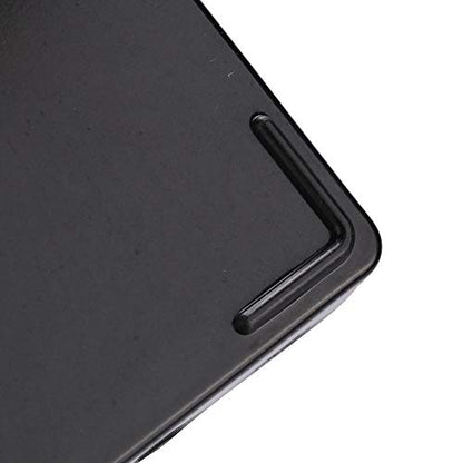GLOGLOW Tortoise Food Bowl Anti Slip Plastic Square Feeding Dish for Lizard Chameleon Bearded Dragon Gecko Reptile Small Pet (Black)