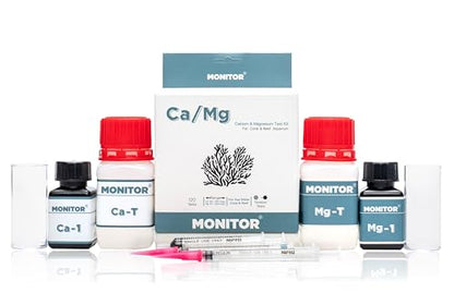 Monitor Calcium/Magnesium Test KIT for Coral & Reef (120 Tests)