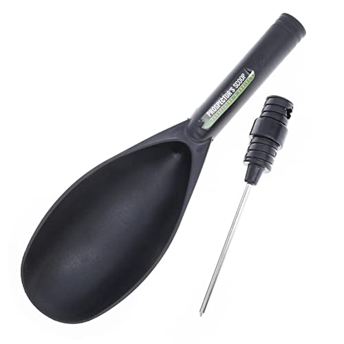 ASR Outdoor Metal Detector Plastic Sand Scoop with Steel Probe for Metal Detecting - color: Black with Probe