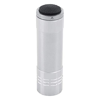Egg Candler Tester, Portable and Practical Egg Candling Light LED Bright Cool Light for Monitoring Poultry and Reptiles Hatching (Silver)