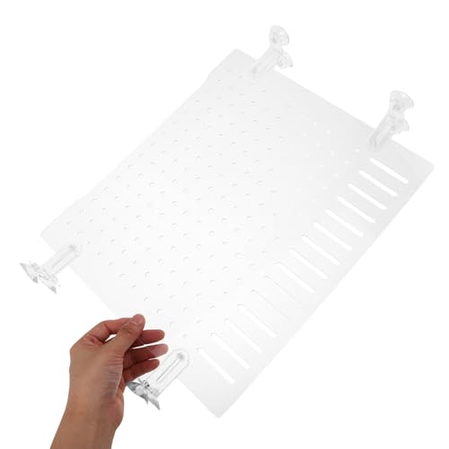 NUOBESTY Clear Acrylic Fish Tank Divider with Smooth Edges for Safe Fish Separation Flexible Transparent Aquarium Partition Board for Shrimp and Reptile Isolation Easy Installation Aquarium