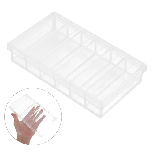 NUOBESTY Acrylic Incubator Box with Lid 6-Compartment Fish Egg Breeding Chamber Aquarium Breeder Box for Laboratory Research and Specimen Observation