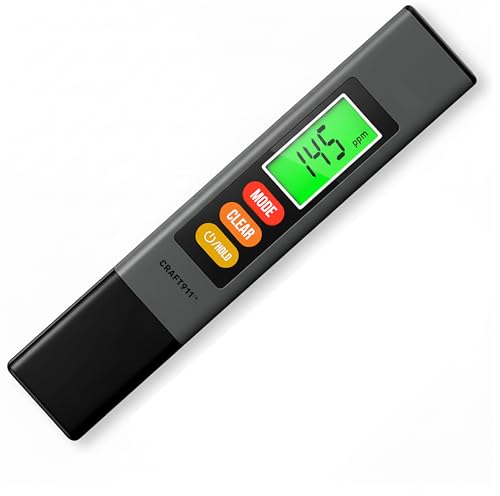 Craft911 Water Tester for Drinking Water - TDS Meter (Professional - Gray) - color: Gray