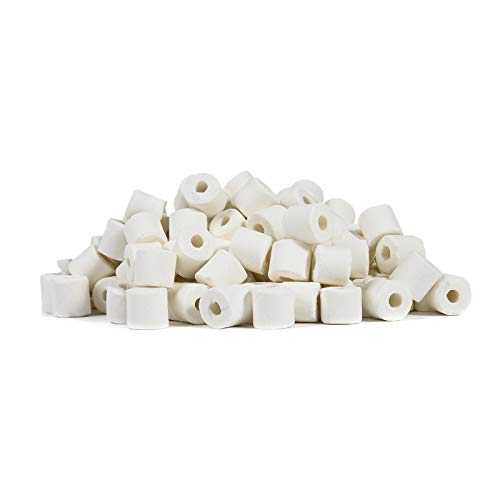Aquarium Premier Bulk Bio Ceramic Rings Canister Filter Media, 6 lbs | Canister Filter Fresh Water, Sea Water Fish Tank, Koi Fish Pond Reef Filter - size: 6 lbs