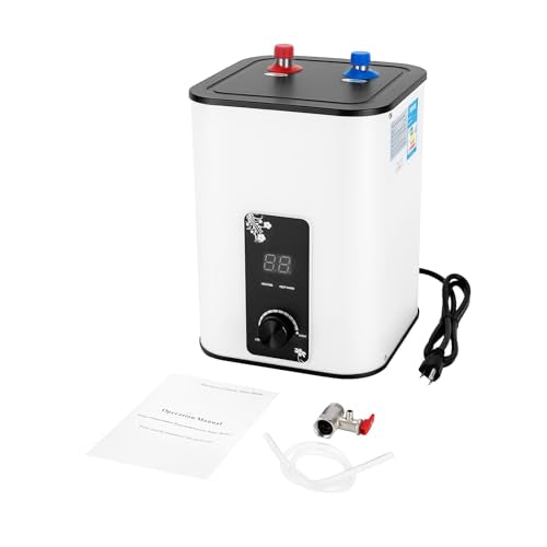 8L Gallons Electric Mini-Tank Water Heater 1500W 110V~220V Instant Hot Water Heater Kitchen under sink Water Heater On Demand Hot Heater 32-149℉ IPx4 for Sinks, Kitchens, Bathrooms, RVs - style: 1.76gal 110-220V