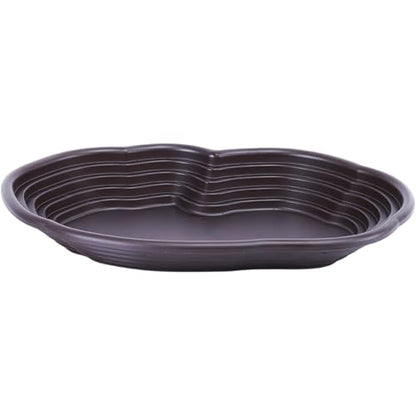 Reptile Water Dish, 15x11x2 Large Simulation Tortoise Water Dish, Decorative Plastic Stepped Reptile Bathing Pool for Lizard Gecko Turtle Turtle Tub Tortoise Habitat