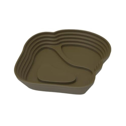 Reptile Bathing Pool Reptile Feeding Water Bowl Turtle Water Bowl Reptile Feeding Dish for Bearded Dragons Pet Supplies Bath, Small, Green - color: Small, size: Green