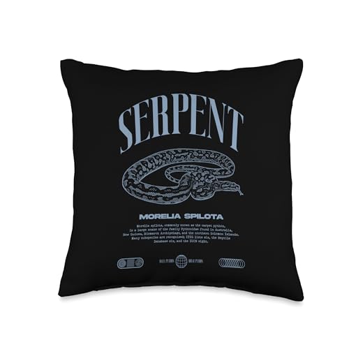 Carpet Python Modern Reptile Keeper Streetwear Throw Pillow - size: 16x16
