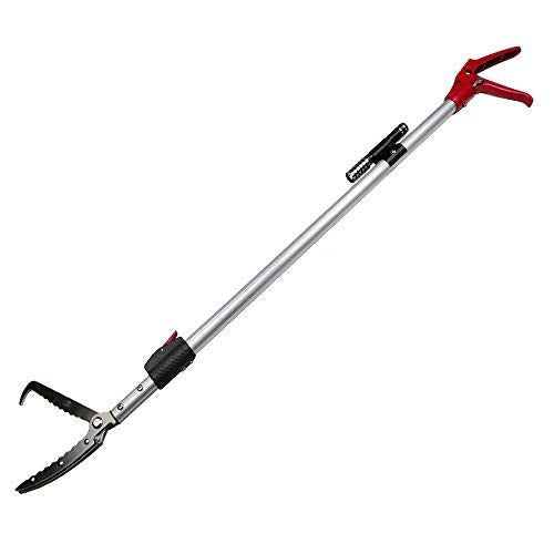Snake Catcher Tongs Grabber Rattle Heavy Duty | with 43 inch to 59 inch Telescopic Pole