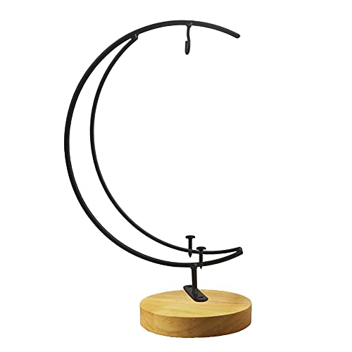 YY YEARCHY Ornament Display Stand Holder Home Wedding Decoration Rack for Hanging Glass Globe Air Plant Flower Pot Stand Iron Pot Hook Stand Terrarium Witch Ball (1, 11"*4.6") - size: 11"*4.6"