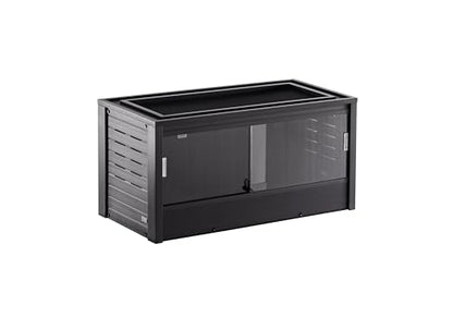 New Age Pet ECOFLEX Medium Reptile Enclosure with Matching Cabinet Stand Set in Black - color: Black, size: Medium