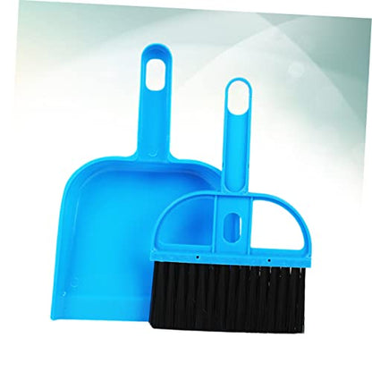 COLLBATH 3pcs Cage Cleaner Broom and Dustpan for Small Animals Portable Pet Cleaning Tool for Guinea Pigs Hamsters Chinchillas and Reptiles Efficient Habitat Maintenance