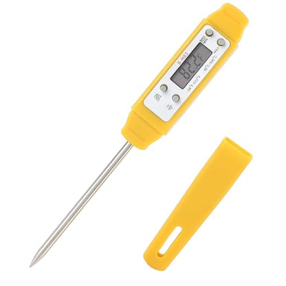 Akozon Digital Food Thermometer Automatic Calibration Pen High Accuracy Electronic Pocket Thermometer Yellow Home and Family Appliance and Decor