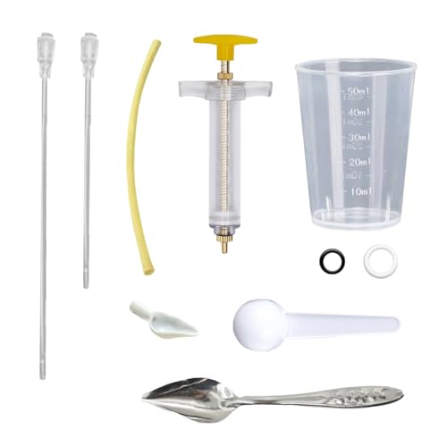 8 Pcs Baby Bird Feeding Syringe Set Parrot Hand Feeding Tubes(30ml) | Parrot Feeder Tubes Measuring Tools, for Baby Birds Small Pet - size: 30ml-Set of eight